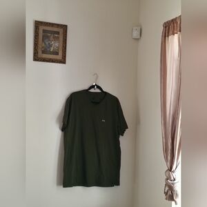 Akoo Shirt Men Large Green Tee Casual Beach Vacation Run Errands Relax Academia